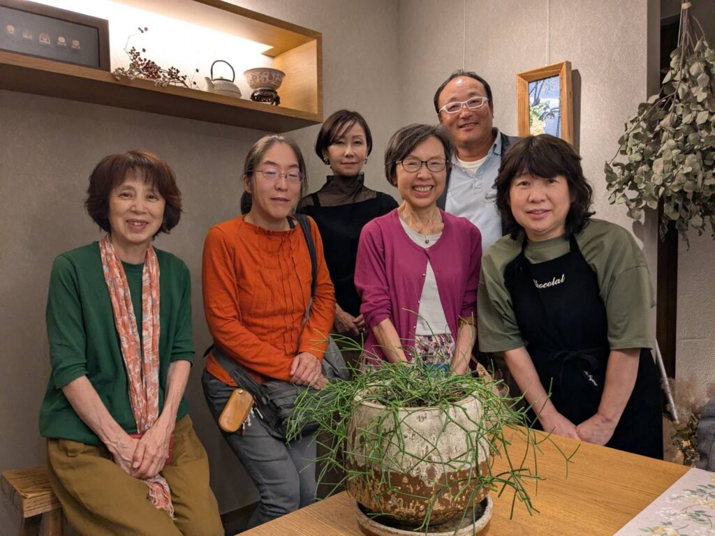 写真を撮るのが遅れてしまい、３名の方が帰られ、1名の方が遅れて参加してから撮りました🙇‍♀️